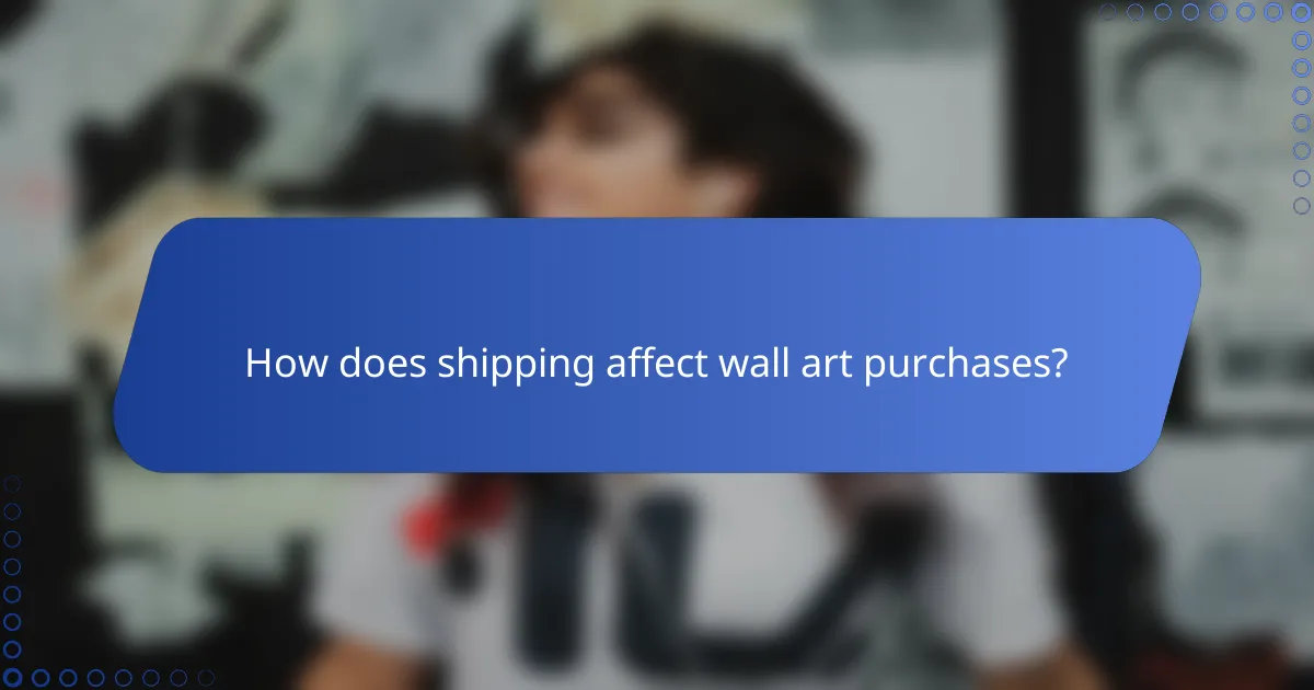 How does shipping affect wall art purchases?